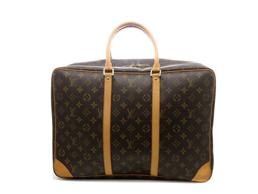 LOUIS VUITTON Sirius Monogram Boston Bag Canvas Brown